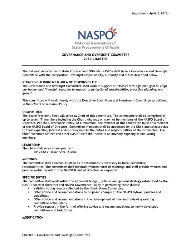 Executive Committee Charter