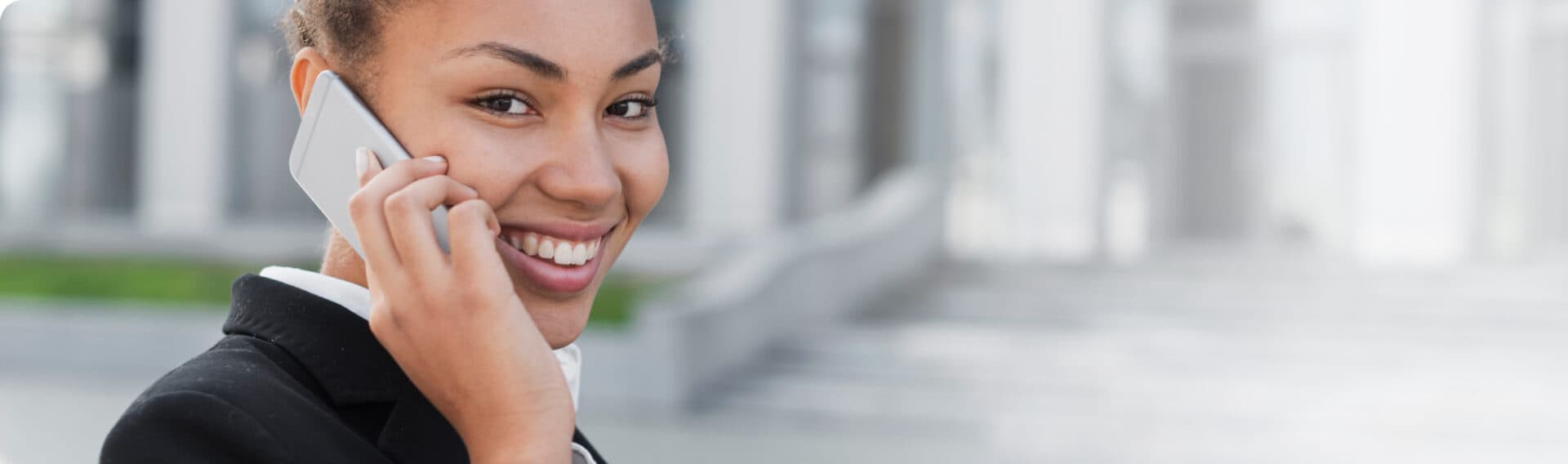 A Woman Holding a Phone