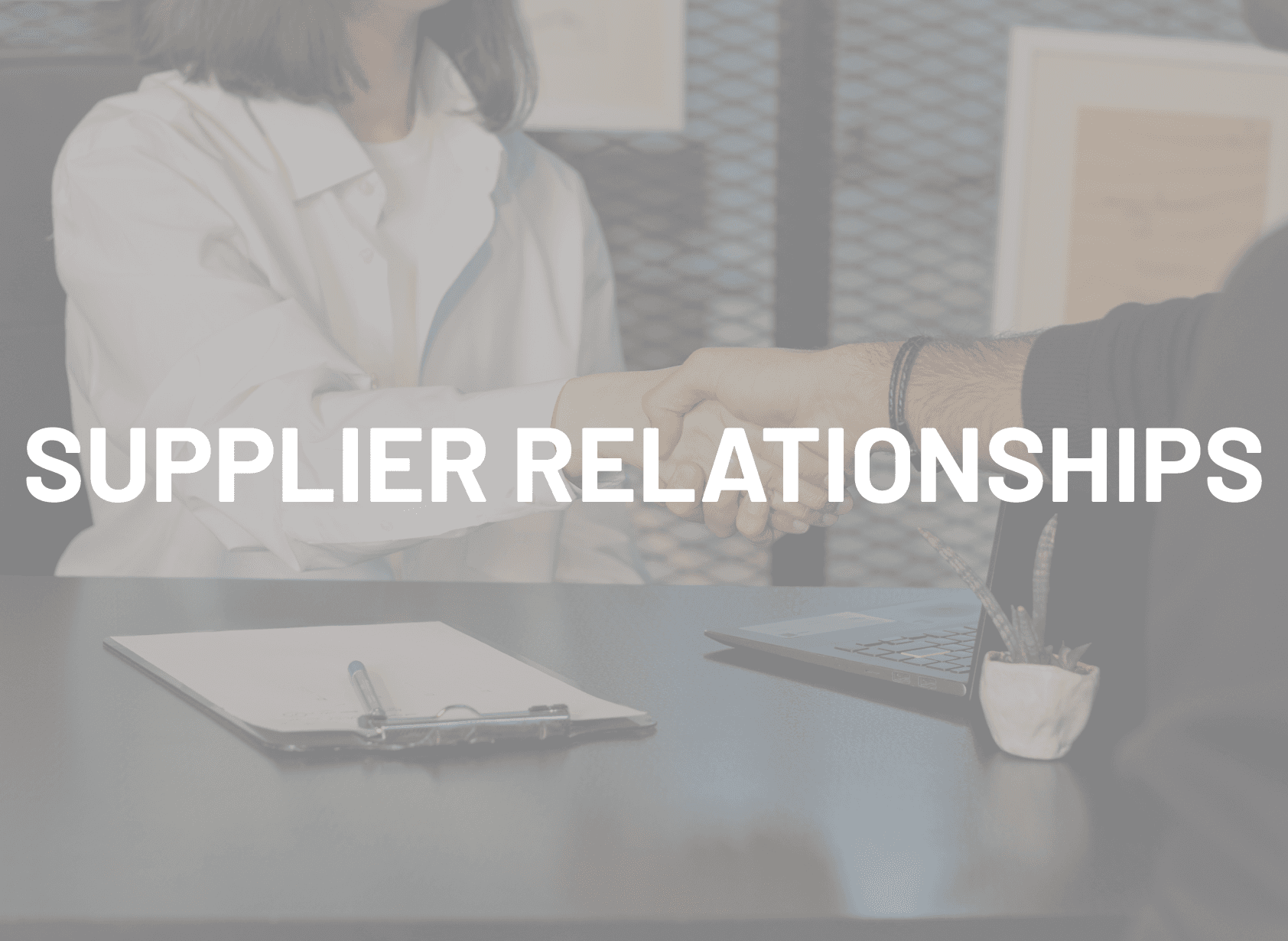 Supplier Relationships